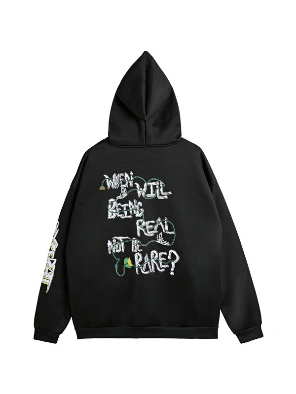 Sudadera extragrande con capucha y estampado de calavera y esqueleto para hombre-3