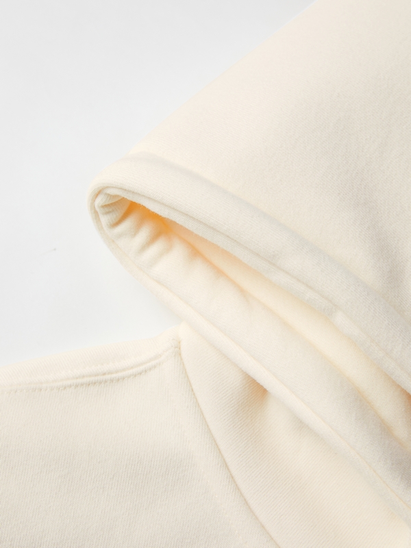 Sudadera con capucha extragrande con cordón de color liso para hombre-2