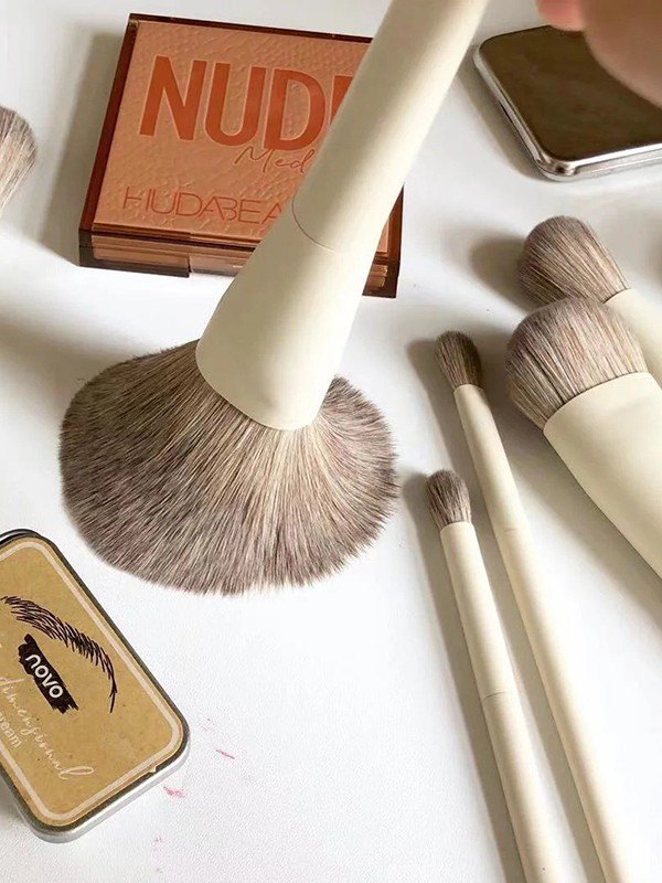 Juego de brochas de maquillaje de 10 piezas-5