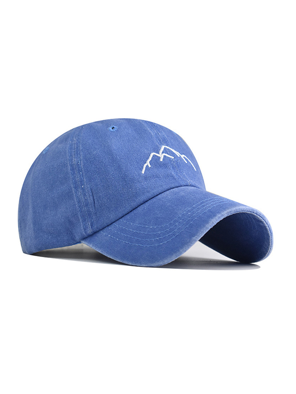Gorra de béisbol lavada bordada-1