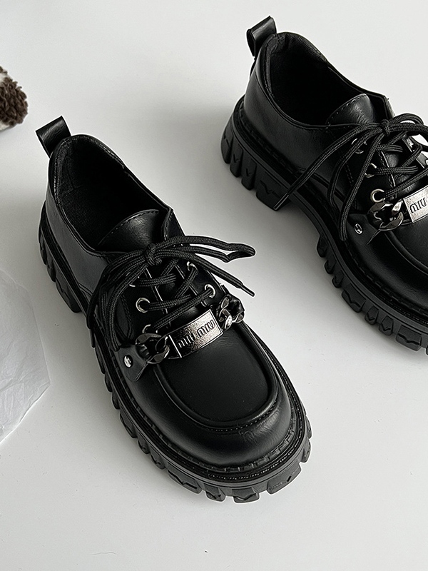 Zapatos Mary Jane con plataforma y cordones-2